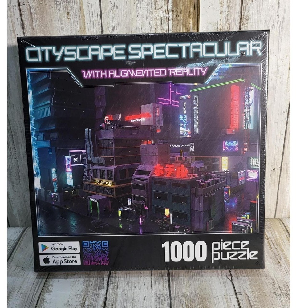 Cityscape Spectacular With Augmented Reality 1000 Piece Jigsaw Puzzle